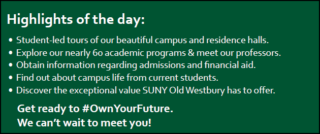 Campus tours, 60 programs, admission information, campus life, exceptional value